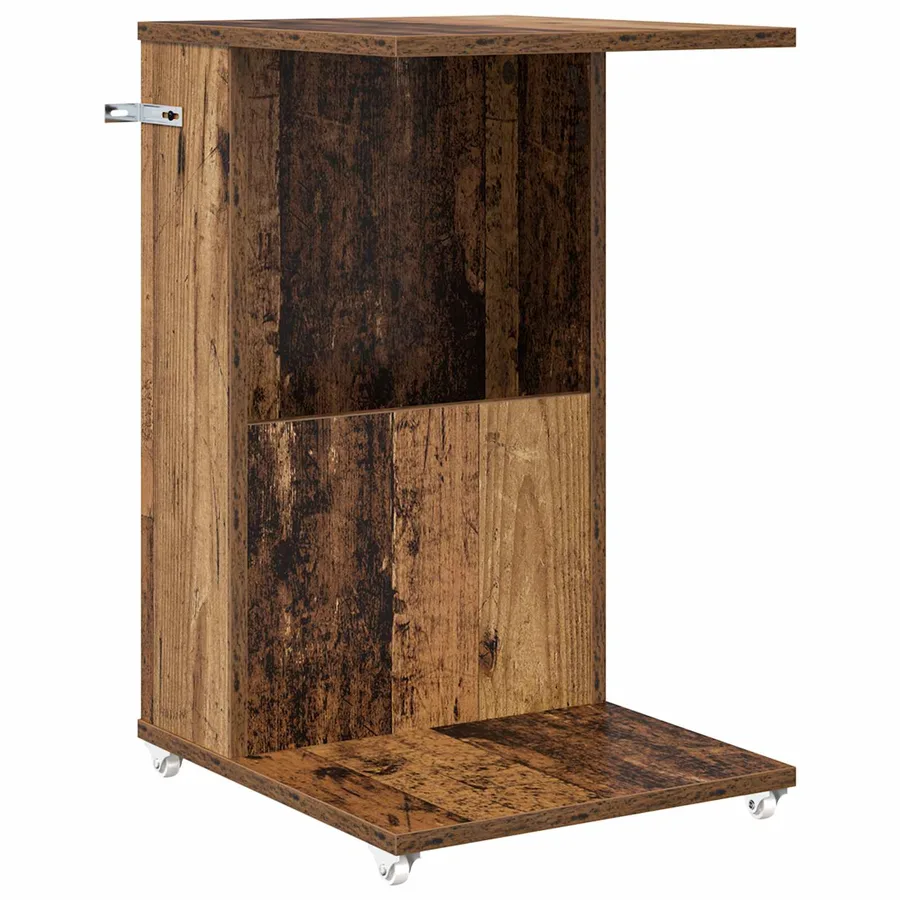 Table d'appoint Bois ancien 40 x 35 x 60 cm Bois d'ingénierie - 2