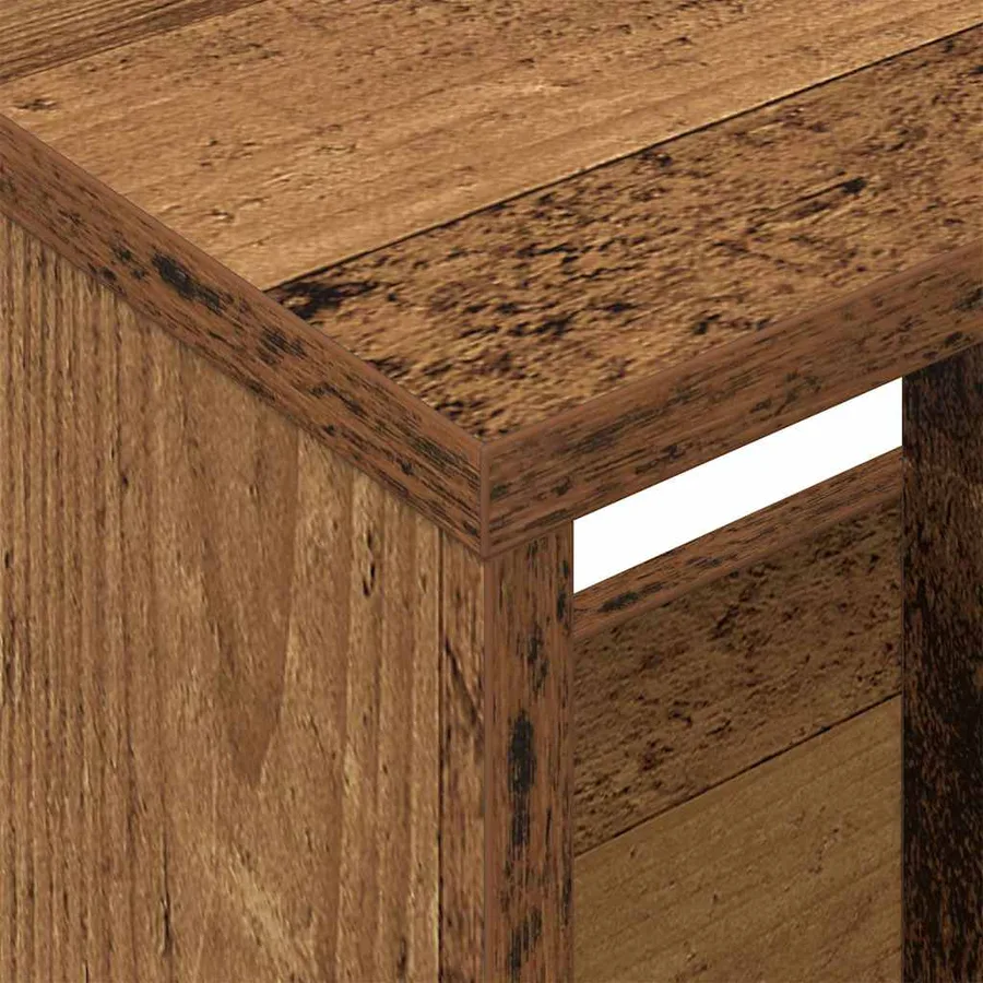 Étagère à magazines Bois ancien 102 x 30 x 45 cm - 9