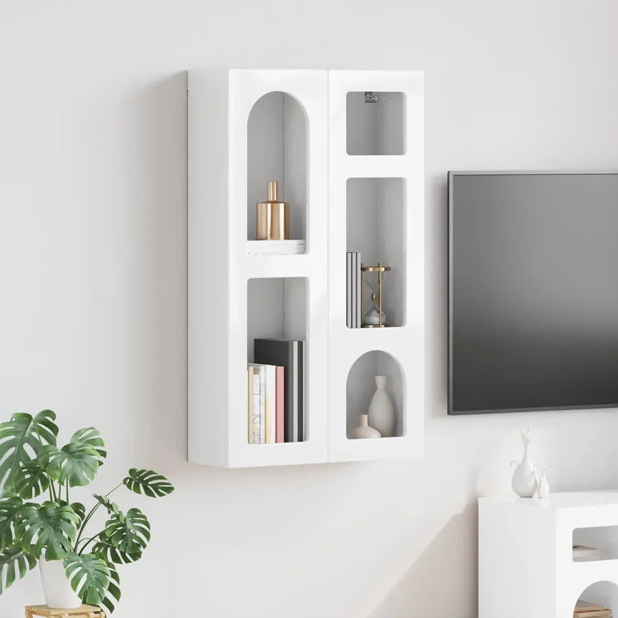 Armoire suspendue ELST Blanc brillant 59 x 20 x 100 cm