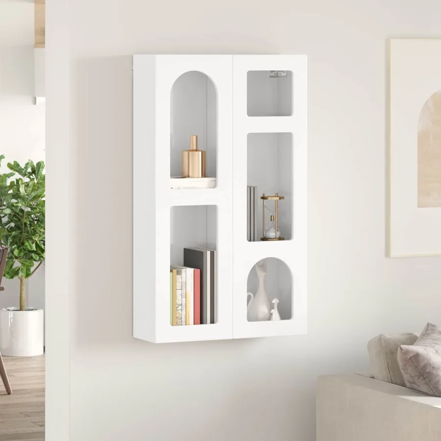 Armoire suspendue ELST Blanc brillant 59 x 20 x 100 cm - 4