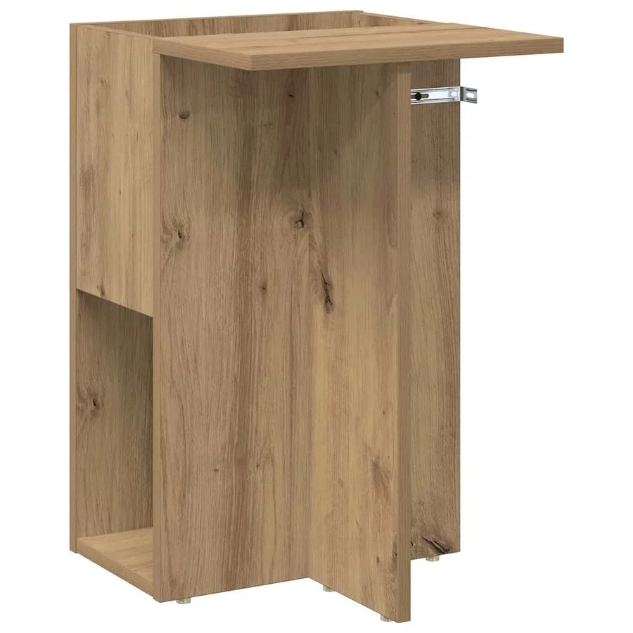Table d'appoint Chêne artisanal 35 x 40 x 55 cm - 2