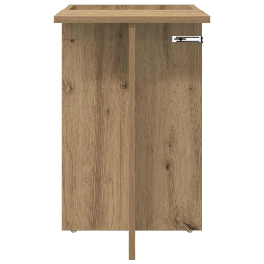 Table d'appoint Chêne artisanal 35 x 40 x 55 cm - 5