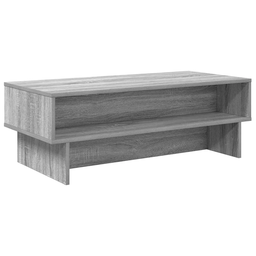 Table basse Gris Sonoma 100 x 46 x 35 cm Bois d'ingénierie - 2
