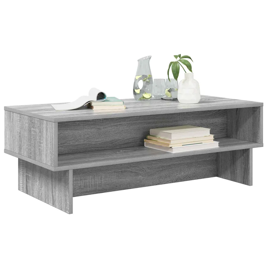 Table basse Gris Sonoma 100 x 46 x 35 cm Bois d'ingénierie - 3