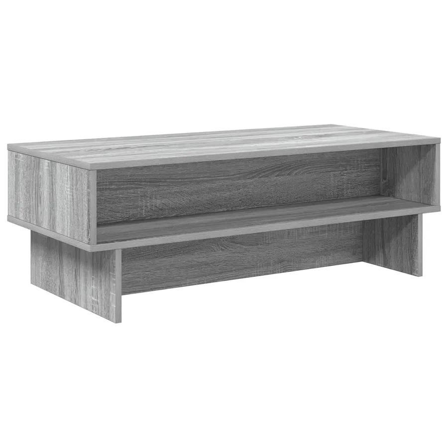 Table basse Gris Sonoma 100 x 46 x 35 cm Bois d'ingénierie - 7
