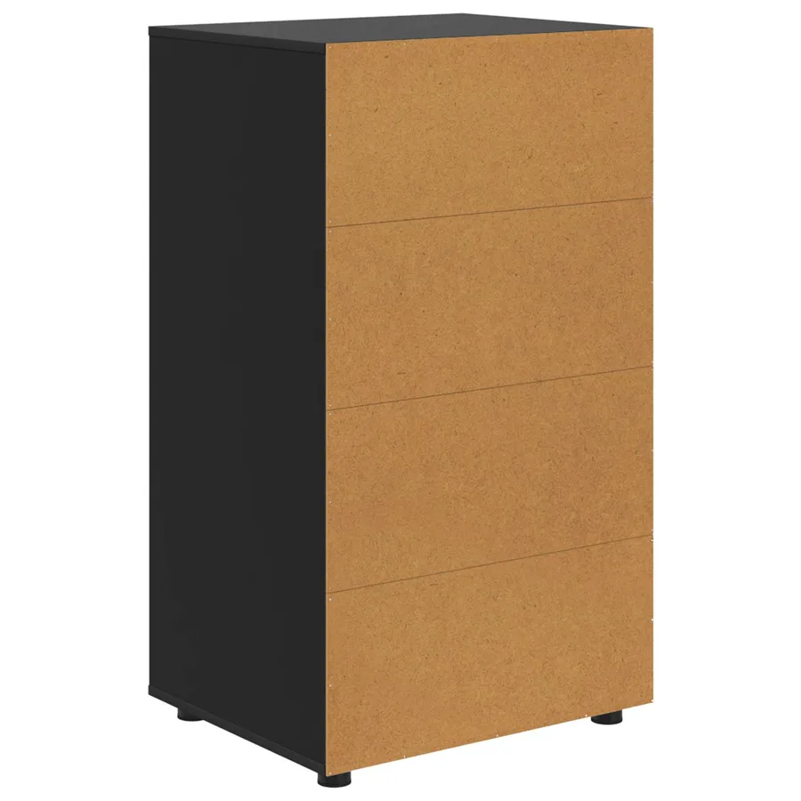 Armoires de rangement Noir 60 x 48 x 105 cm Bois d'ingénierie - 8