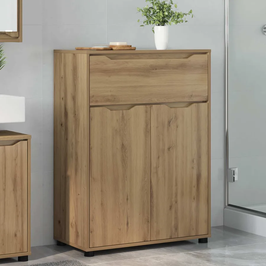 Cabinet de salle de bain Chêne artisanal 72,5 x 36,5 x 100 cm