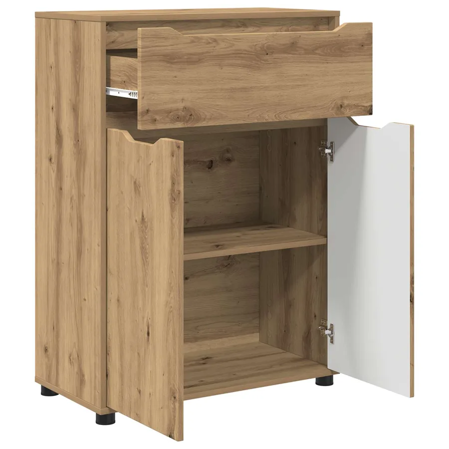 Cabinet de salle de bain Chêne artisanal 72,5 x 36,5 x 100 cm - 5