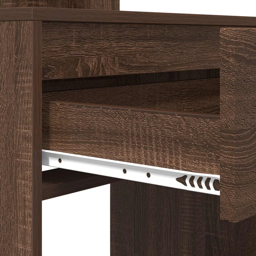 Tables de maquillage pour chambre Chêne brun 80 x 39,6 x 135 cm - 9