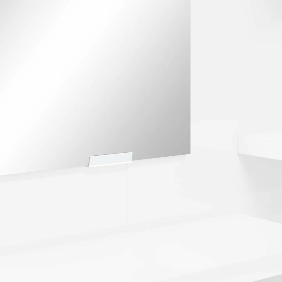 Tables de maquillage pour chambre avec tiroir Blanc brillant - 11