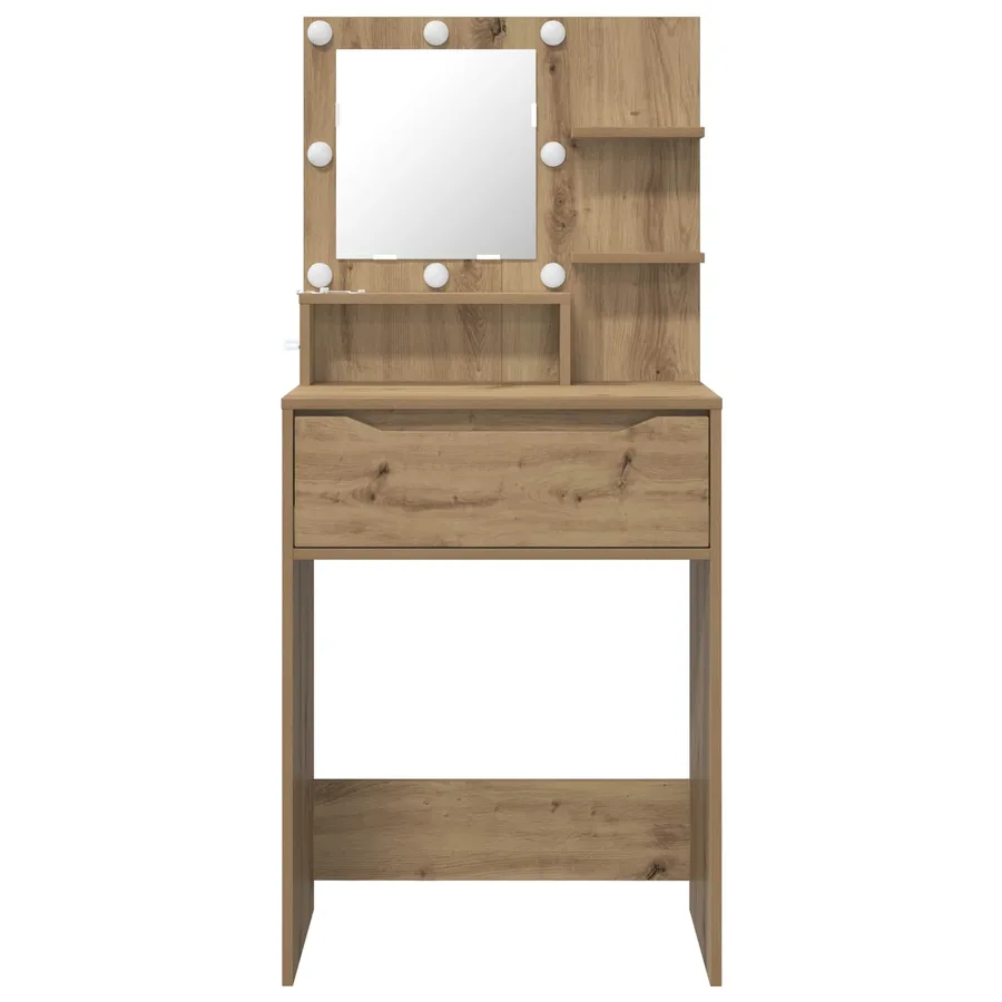 Tables de maquillage pour chambre avec tiroir Chêne artisanal - 6