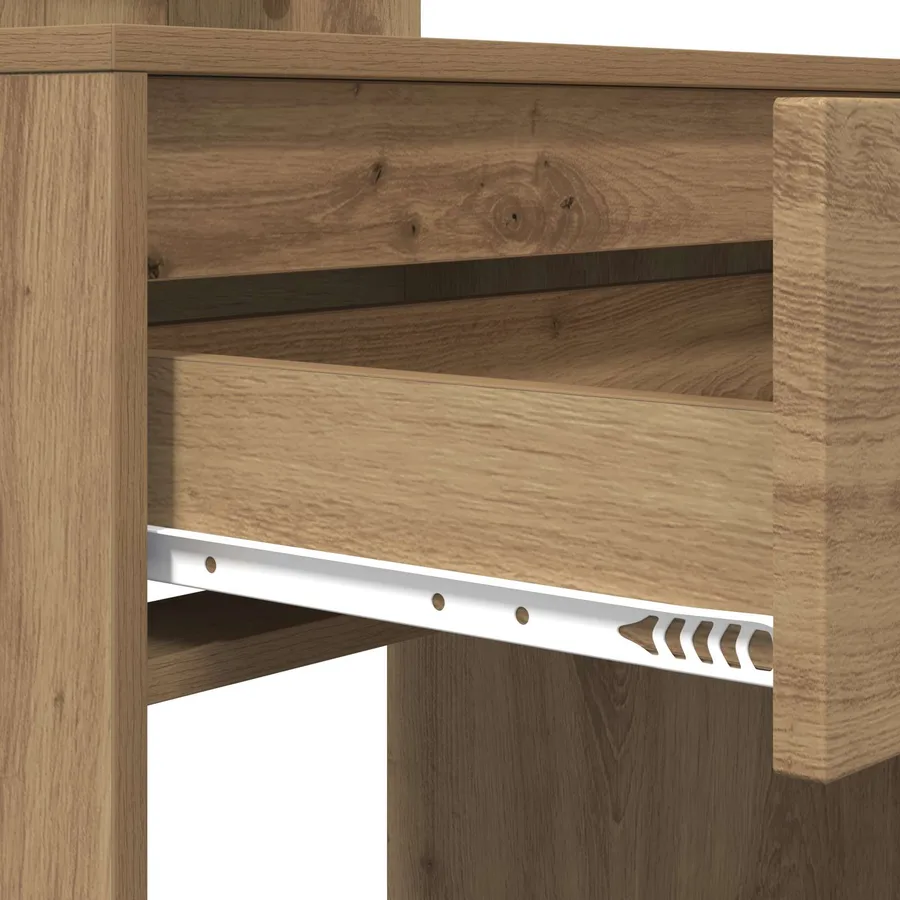 Tables de maquillage pour chambre avec tiroir Chêne artisanal - 9
