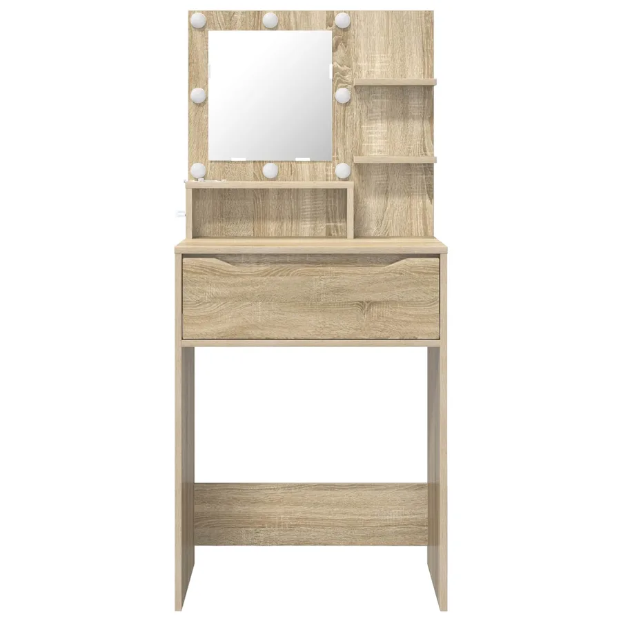 Tables de maquillage pour chambre avec tiroir Chêne Sonoma - 6