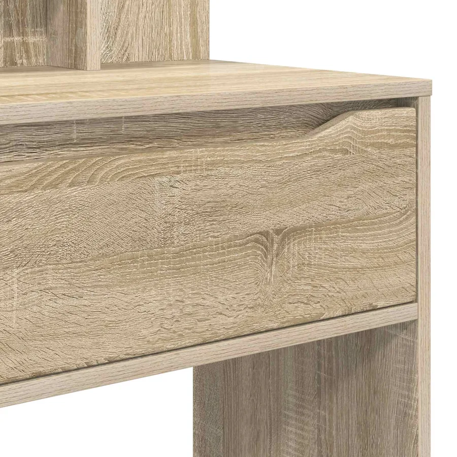 Tables de maquillage pour chambre avec tiroir Chêne Sonoma - 8