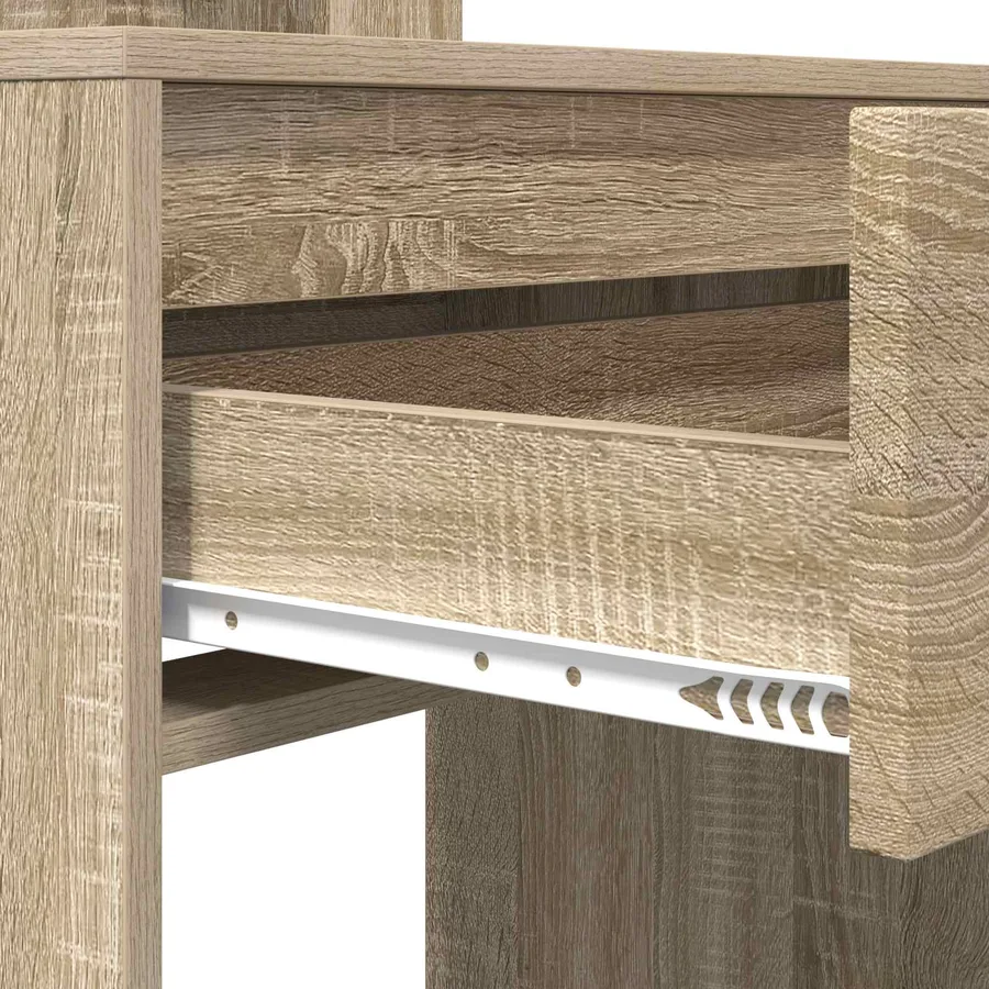 Tables de maquillage pour chambre avec tiroir Chêne Sonoma - 9