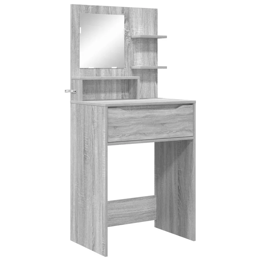 Tables de maquillage pour chambre avec tiroir Gris Sonoma - 2
