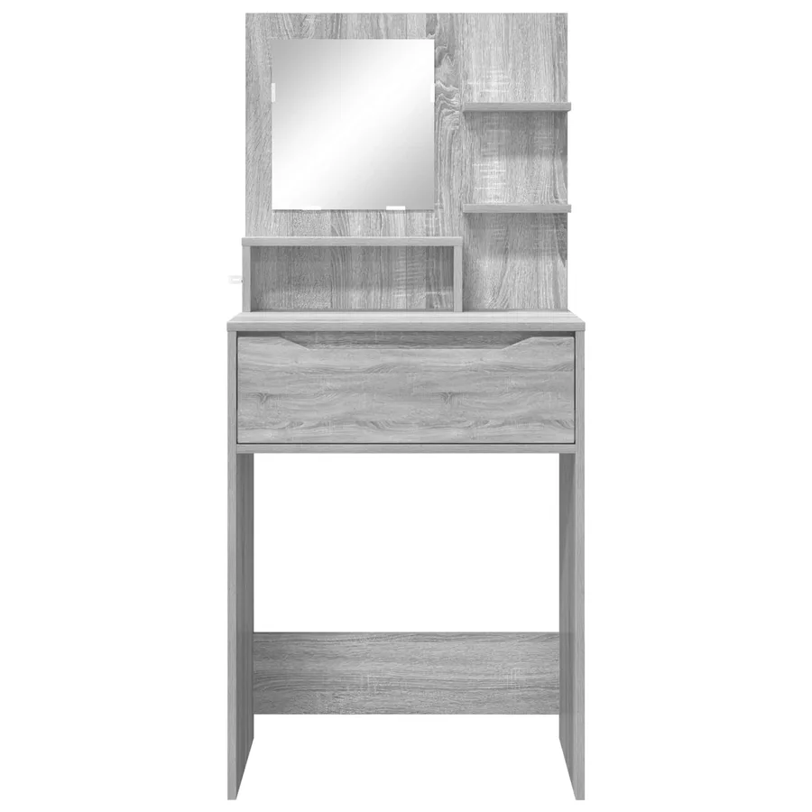 Tables de maquillage pour chambre avec tiroir Gris Sonoma - 6