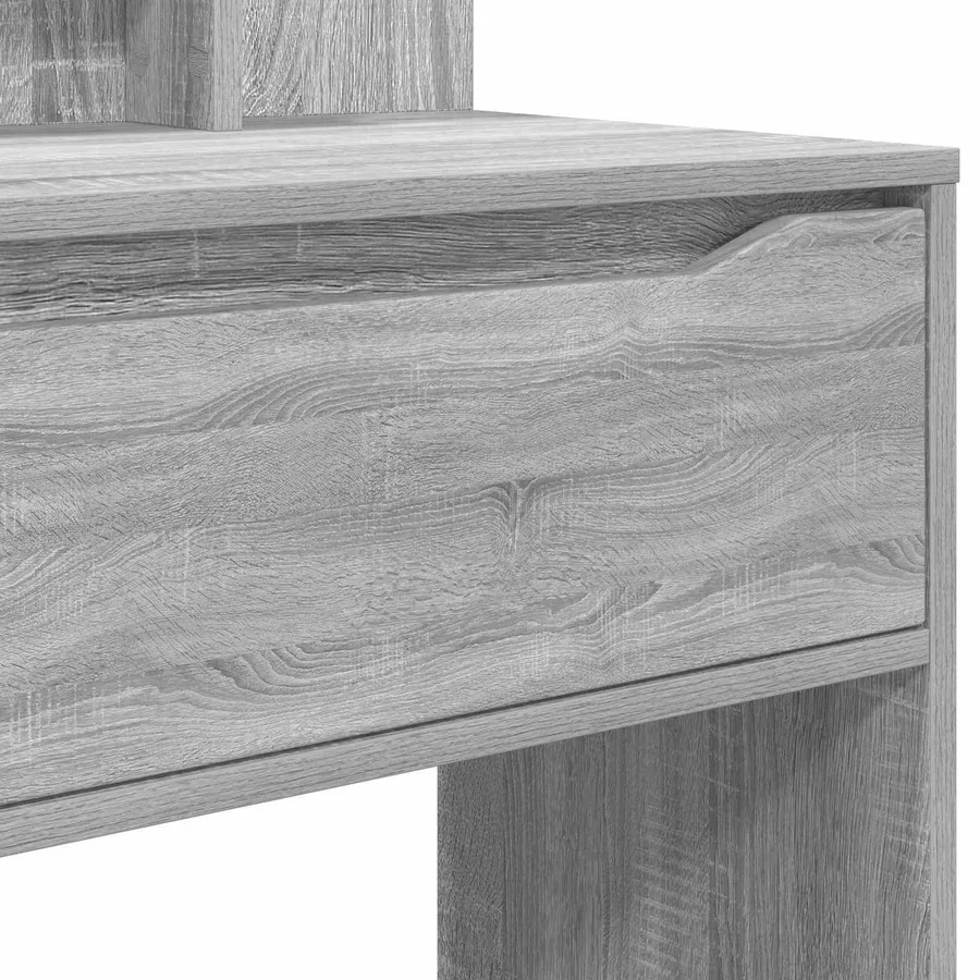 Tables de maquillage pour chambre avec tiroir Gris Sonoma - 8