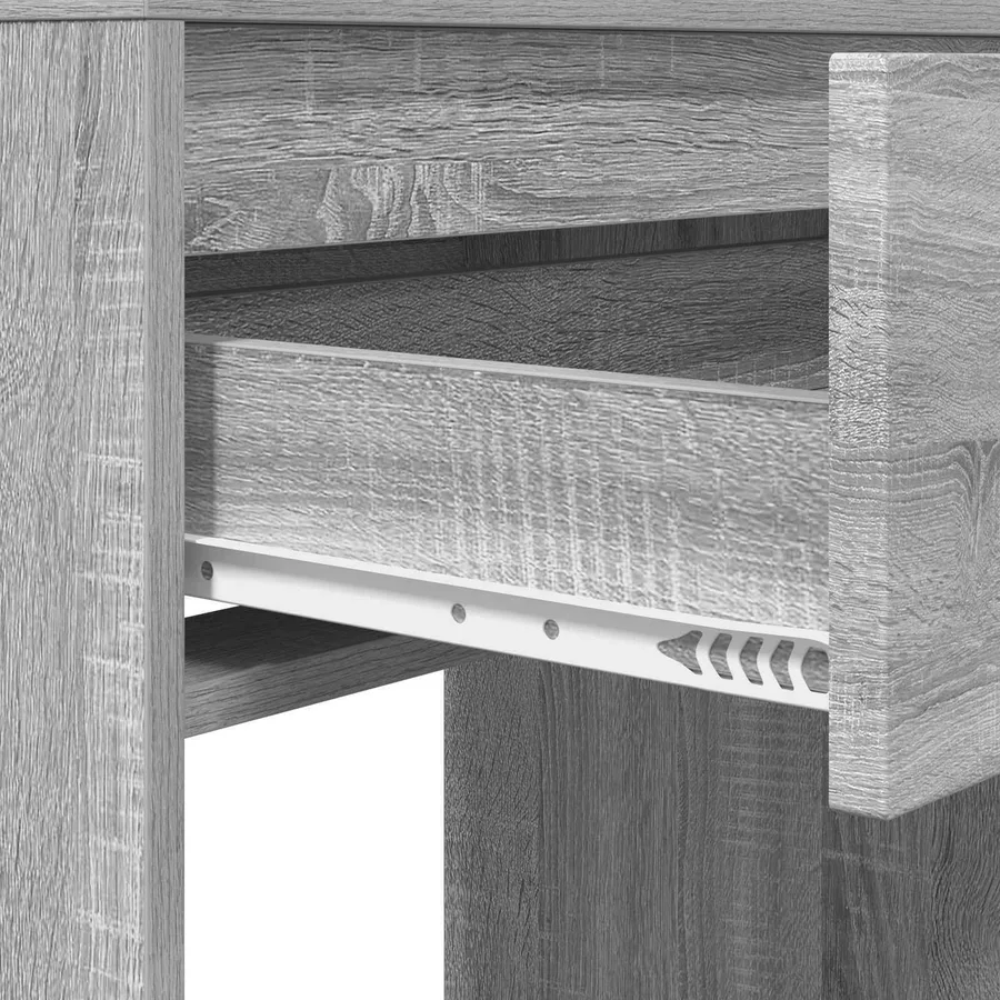 Tables de maquillage pour chambre avec tiroir Gris Sonoma - 9
