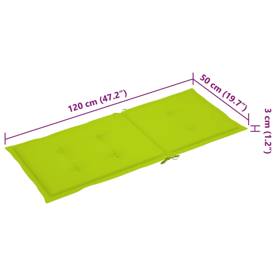 Chaises inclinables de jardin lot de 4 et coussins Bois acacia - 11