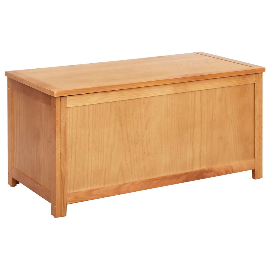 Boîte de rangement 90 x 45 x 45 cm Bois de chêne massif - 2