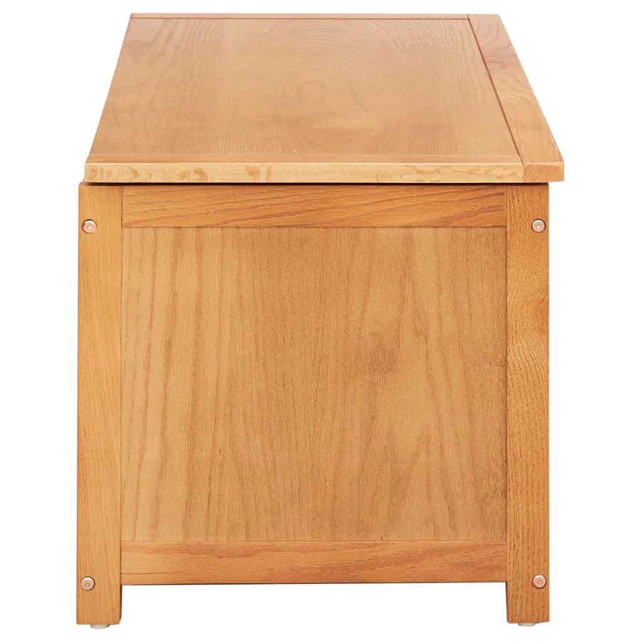 Boîte de rangement 90 x 45 x 45 cm Bois de chêne massif - 6