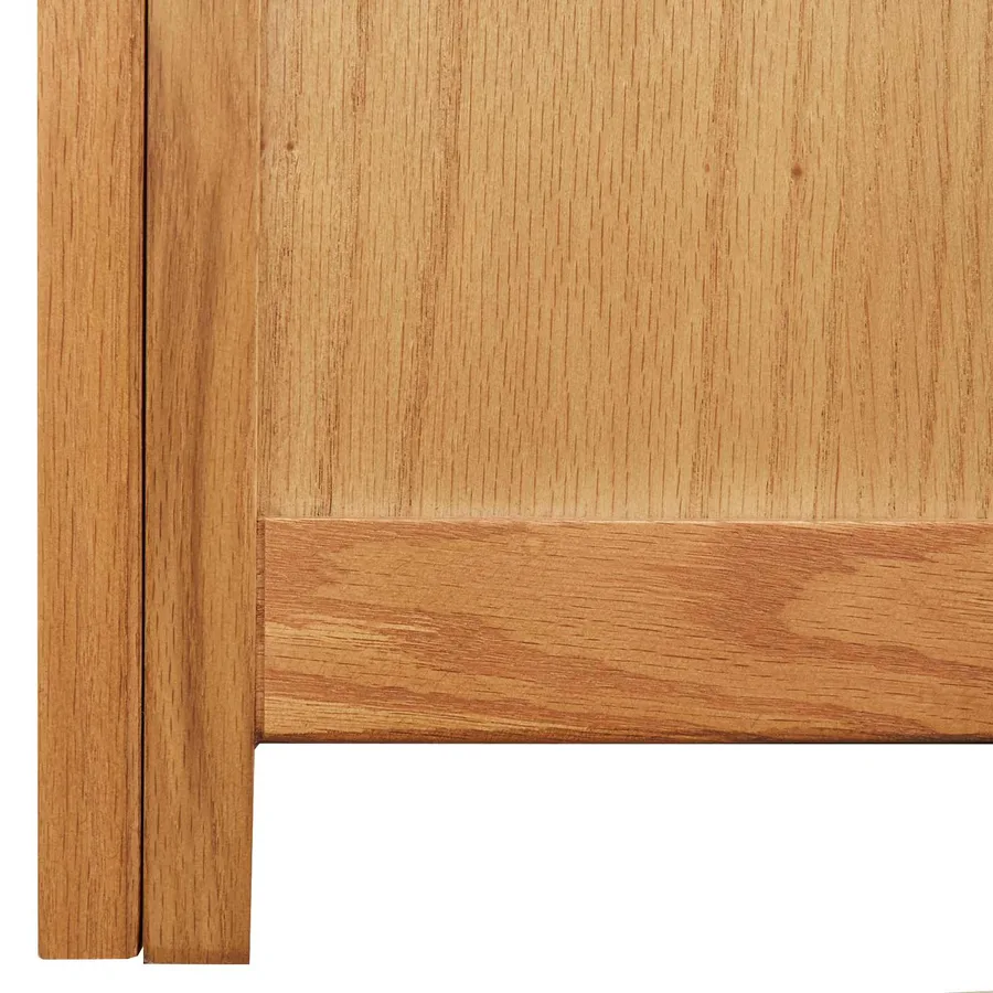 Boîte de rangement 90 x 45 x 45 cm Bois de chêne massif - 9