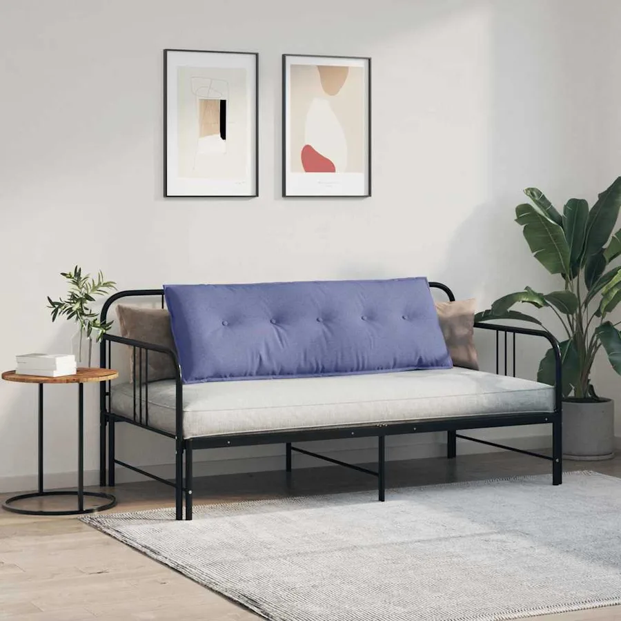 Coussin de Dos Bleu denim 140 x 19 x 50 cm tissu - 4