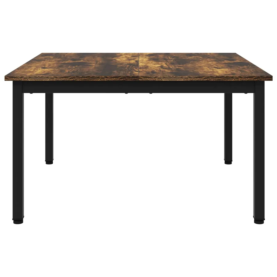 Table basse Chêne Fumé 80 x 80 x 45 cm Bois d'ingénierie - 5
