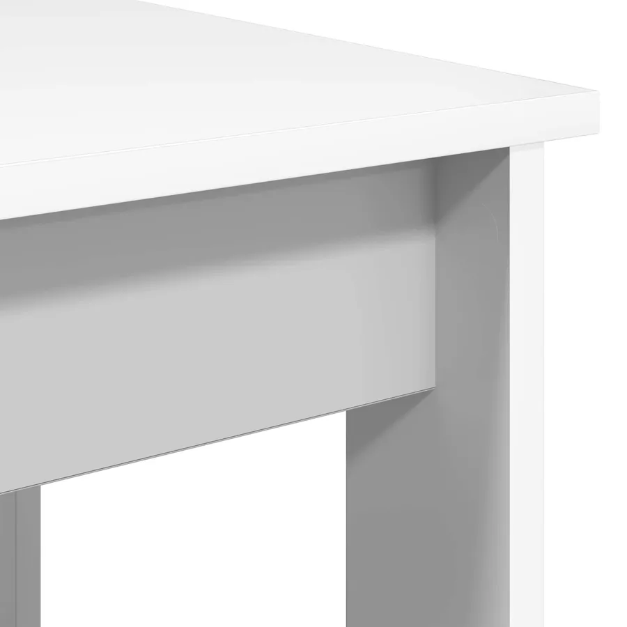 Ensemble de tables basses 2 pcs Blanc Bois d'ingénierie - 11