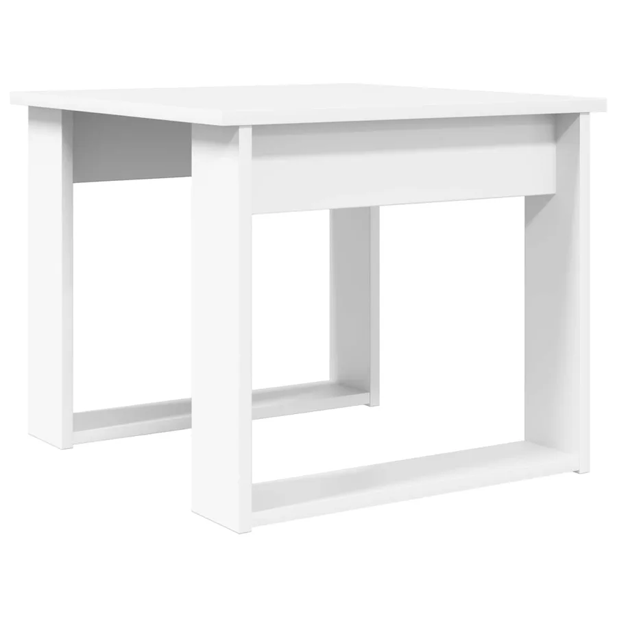 Ensemble de tables basses 2 pcs Blanc Bois d'ingénierie - 6