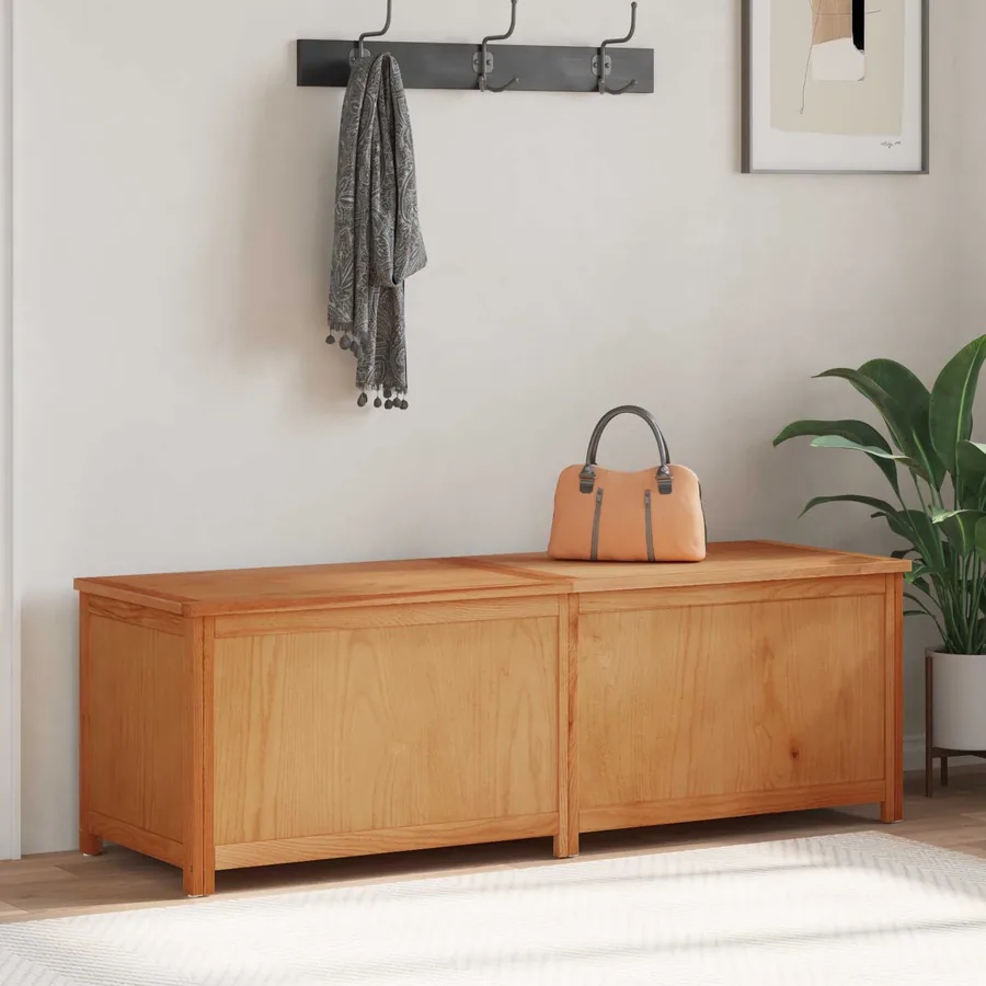 Boîte de rangement 150 x 45 x 45 cm Bois de chêne massif
