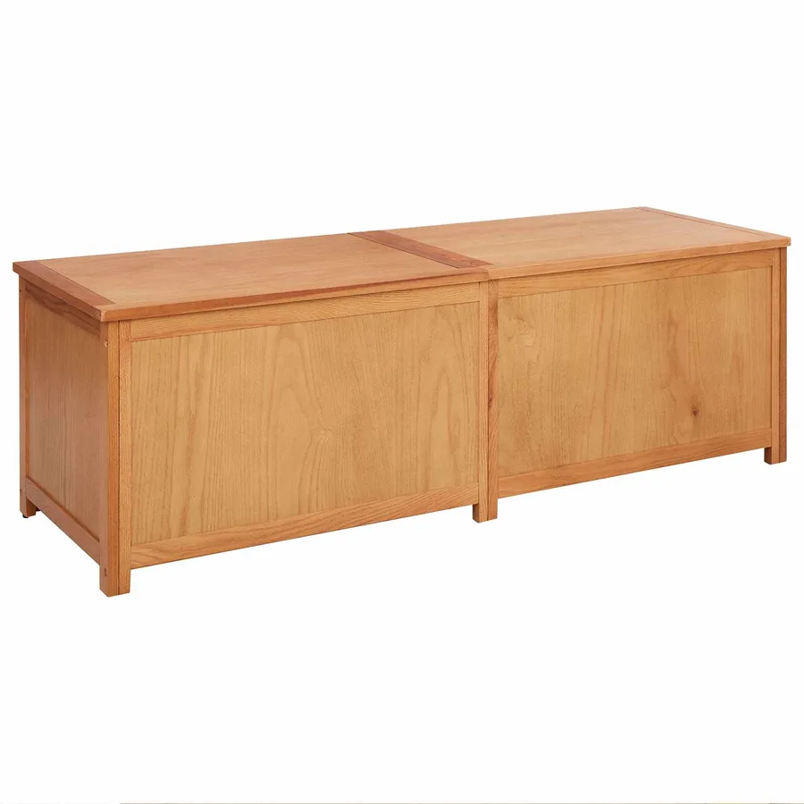 Boîte de rangement 150 x 45 x 45 cm Bois de chêne massif - 2
