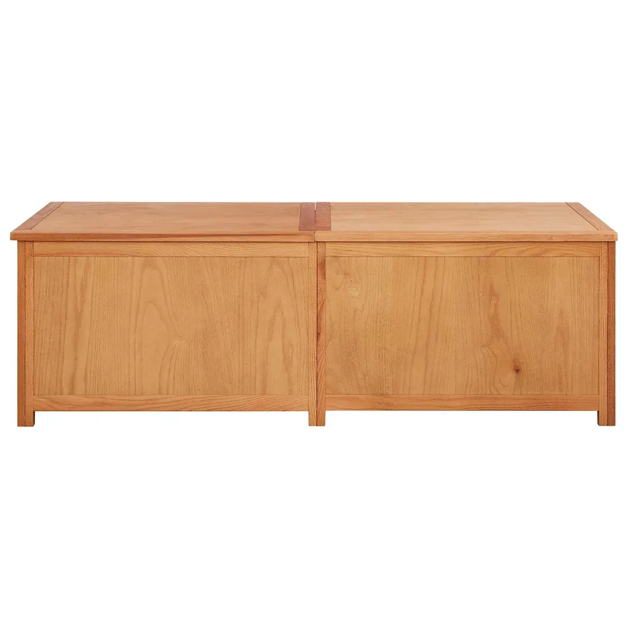 Boîte de rangement 150 x 45 x 45 cm Bois de chêne massif - 5