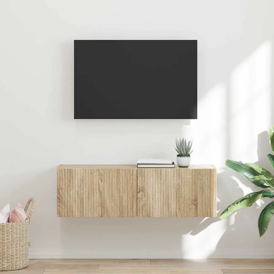 Meuble TV mural Sonoma 98 x 31 x 29,5 cm Bois d'ingénierie