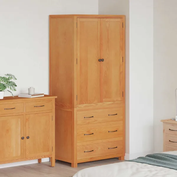 Ensemble de meubles de rangement 2 pc Marron 80 x 50 x 180 cm