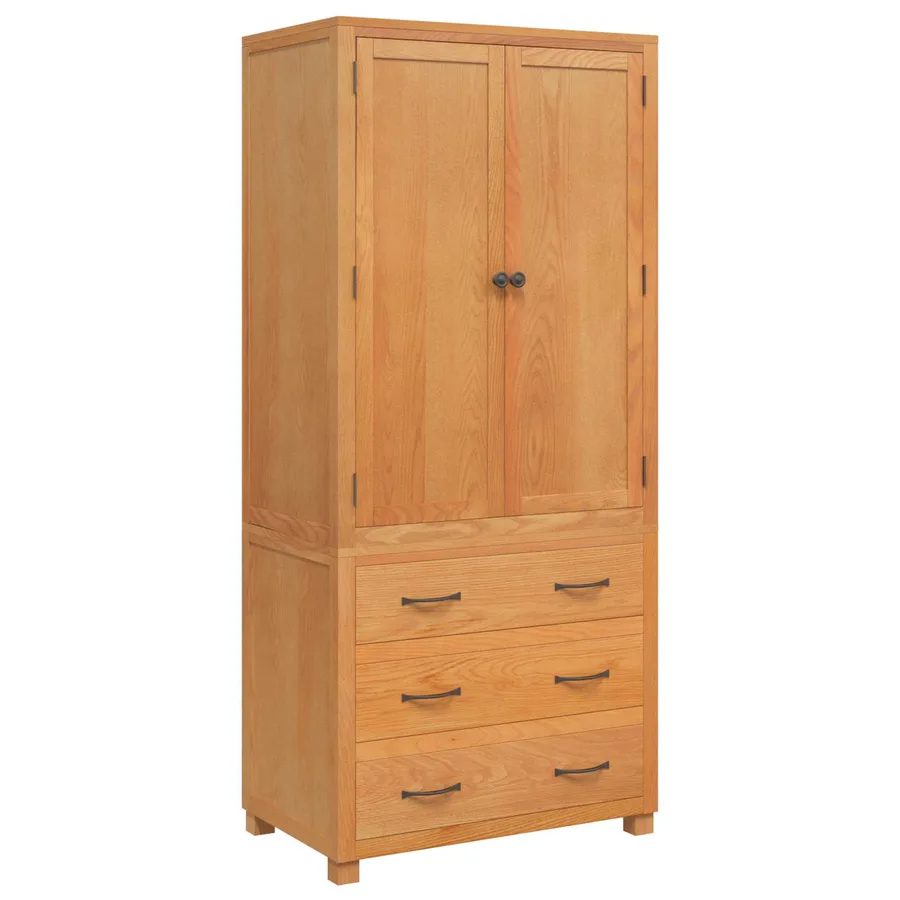 Ensemble de meubles de rangement 2 pc Marron 80 x 50 x 180 cm - 2