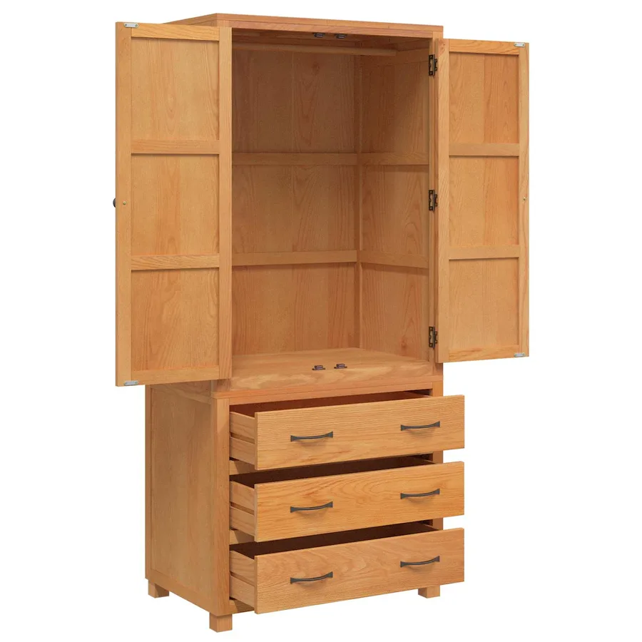 Ensemble de meubles de rangement 2 pc Marron 80 x 50 x 180 cm - 6