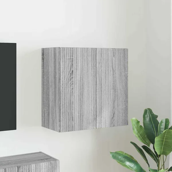 Meuble TV mural Gris Sonoma 59,5 x 31 x 60 cm Bois d'ingénierie