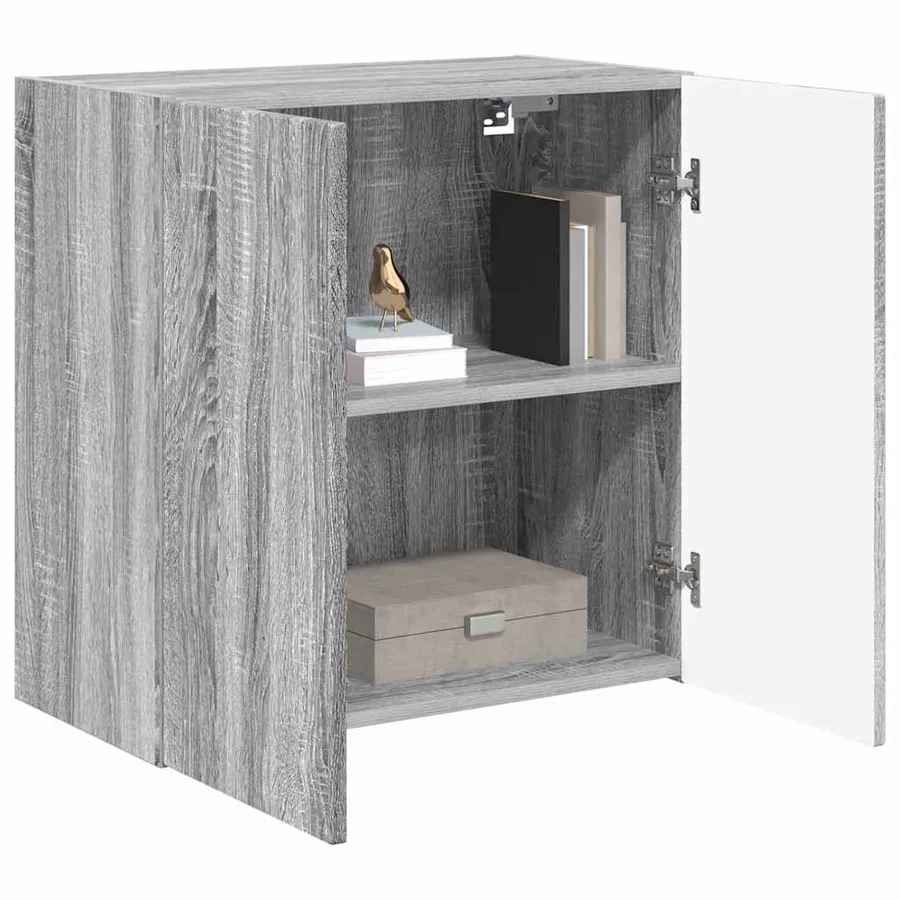 Meuble TV mural Gris Sonoma 59,5 x 31 x 60 cm Bois d'ingénierie - 3