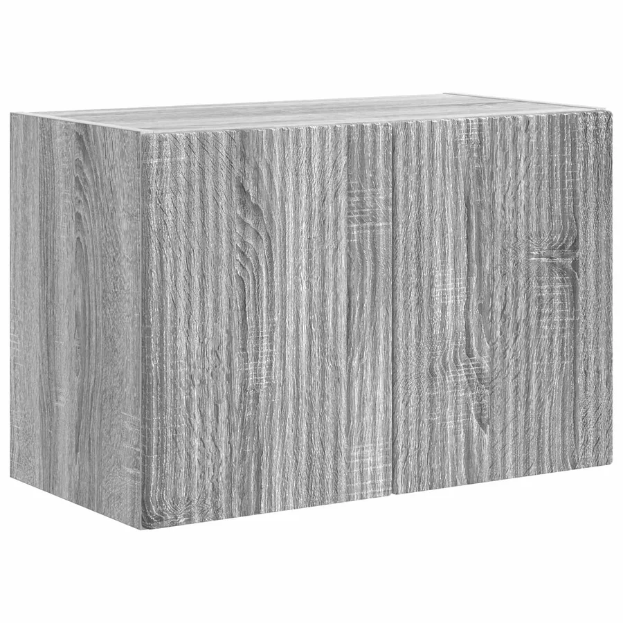 Meuble TV mural Gris Sonoma 59,5 x 31 x 40 cm Bois d'ingénierie - 2