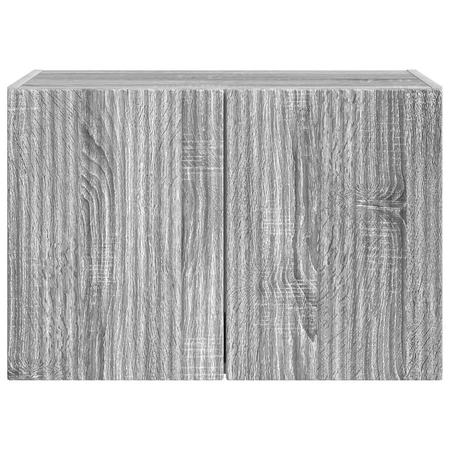 Meuble TV mural Gris Sonoma 59,5 x 31 x 40 cm Bois d'ingénierie - 6