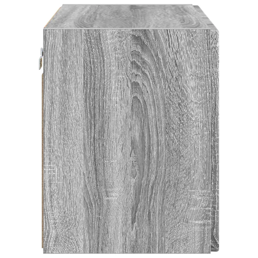 Meuble TV mural Gris Sonoma 59,5 x 31 x 40 cm Bois d'ingénierie - 7