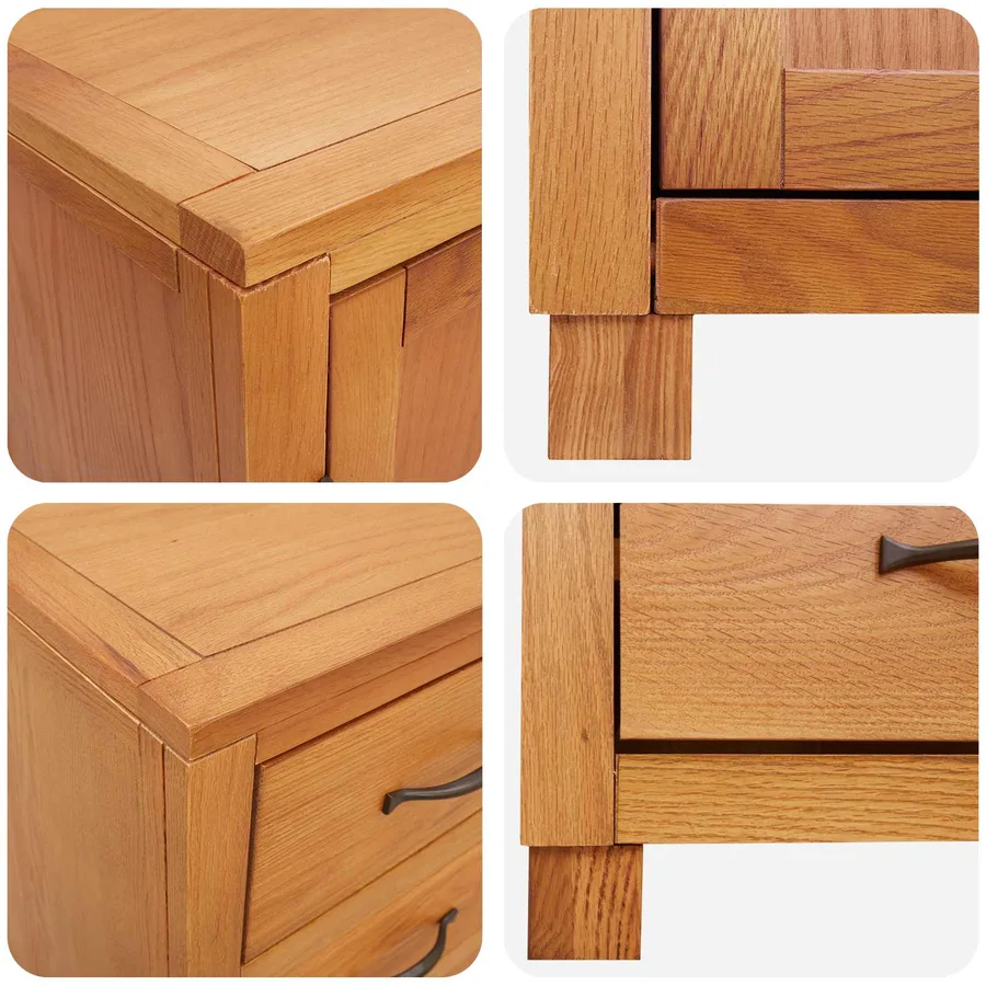 Ensemble de meubles de rangement 2 pc Naturel 80 x 35 x 185 cm - 10