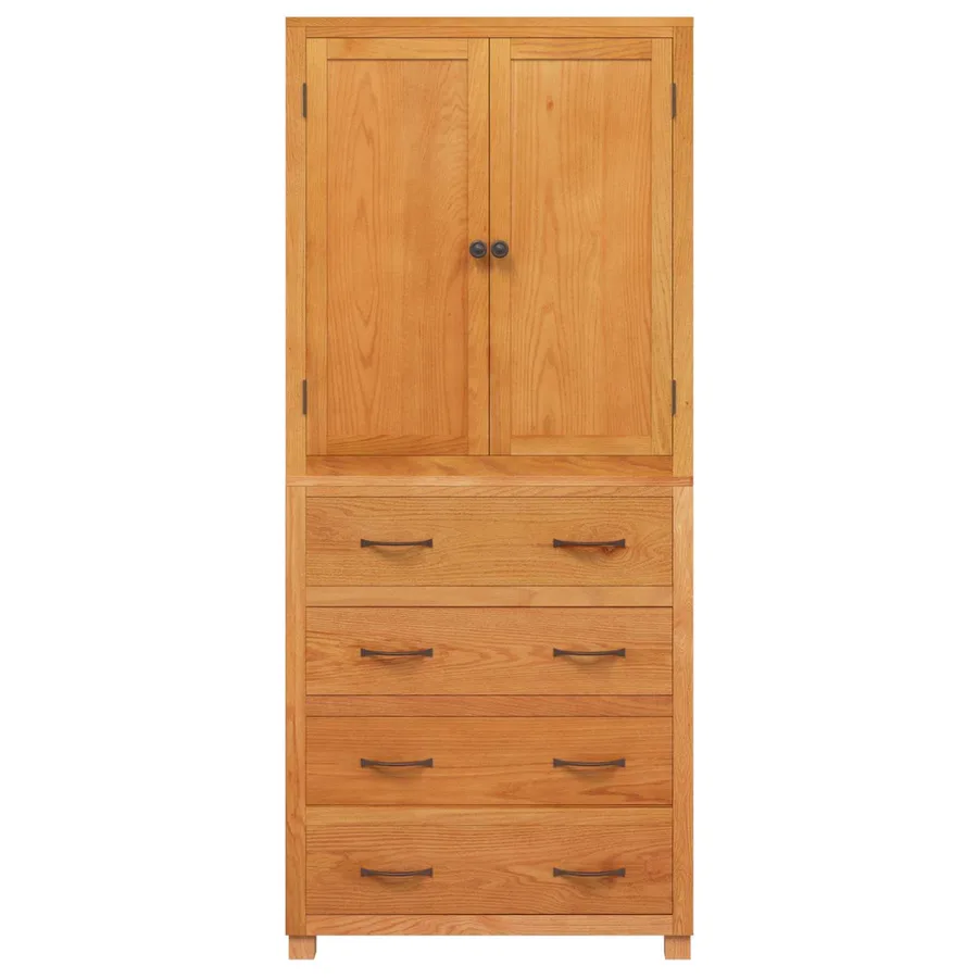 Ensemble de meubles de rangement 2 pc Naturel 80 x 35 x 185 cm - 7