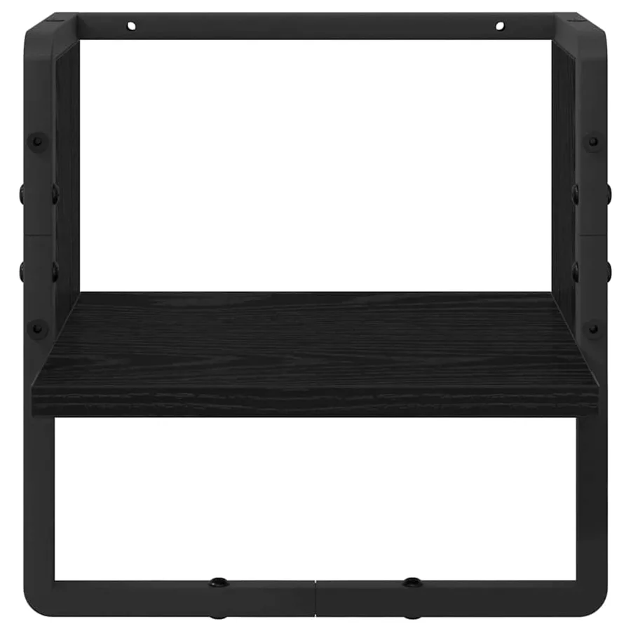 Étagère Murale Chêne noir 30 x 25 x 30 cm Bois d'ingénierie - 4
