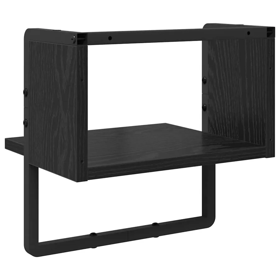 Étagère Murale Chêne noir 30 x 25 x 30 cm Bois d'ingénierie - 6