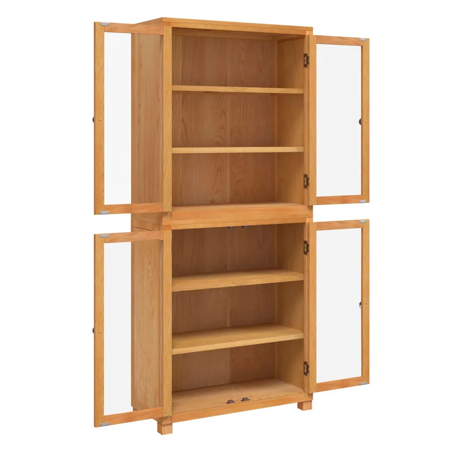 Ensemble de meubles de rangement 2 pc Naturel 80 x 35 x 185 cm - 5