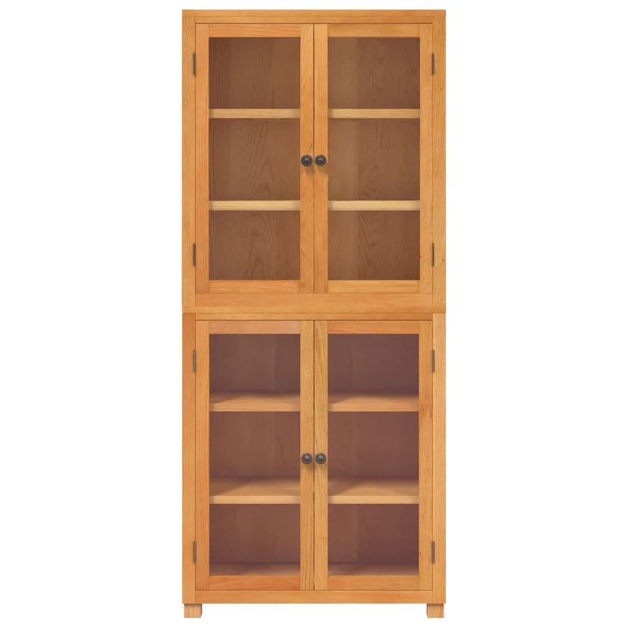 Ensemble de meubles de rangement 2 pc Naturel 80 x 35 x 185 cm - 6