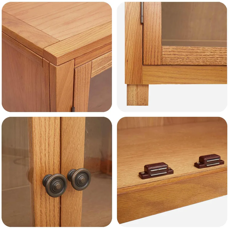 Ensemble de meubles de rangement 2 pc Naturel 80 x 35 x 185 cm - 9